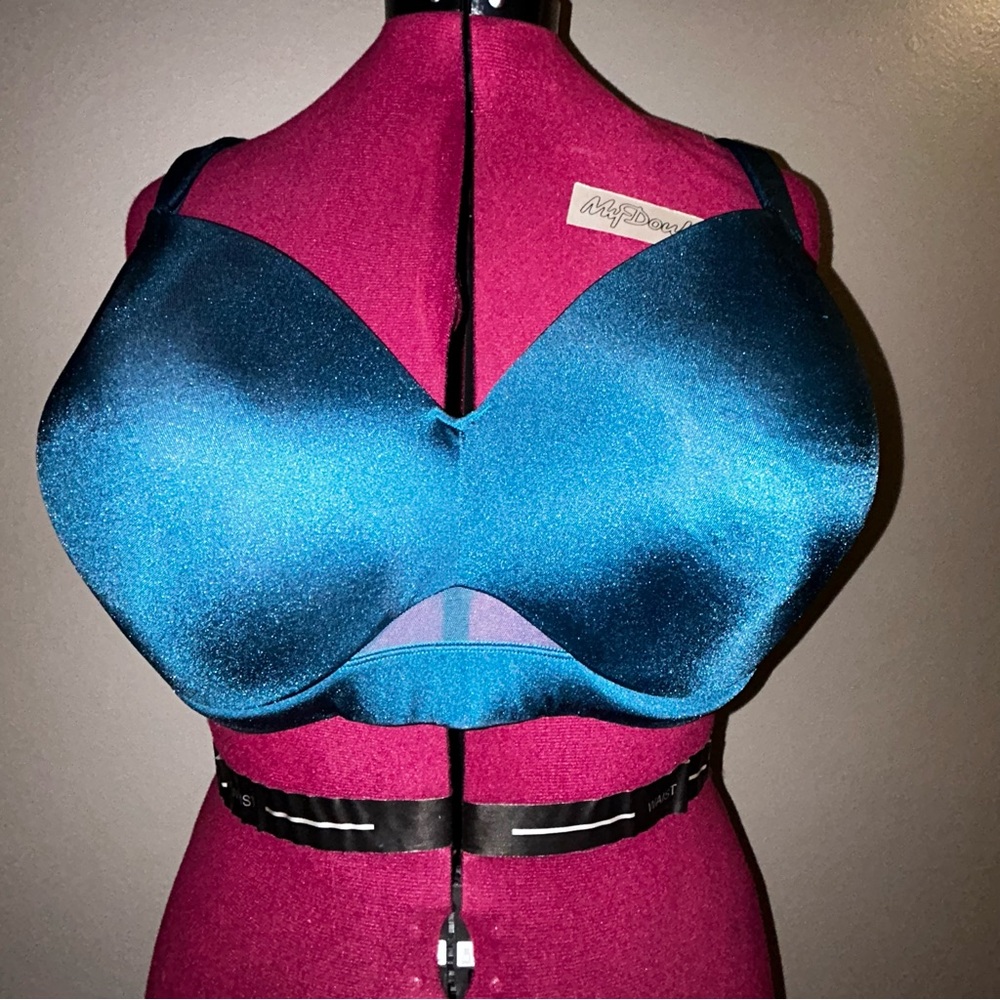 Cacique Lane Bryant lightly lined sexy Balconette bra 46DDD 46F